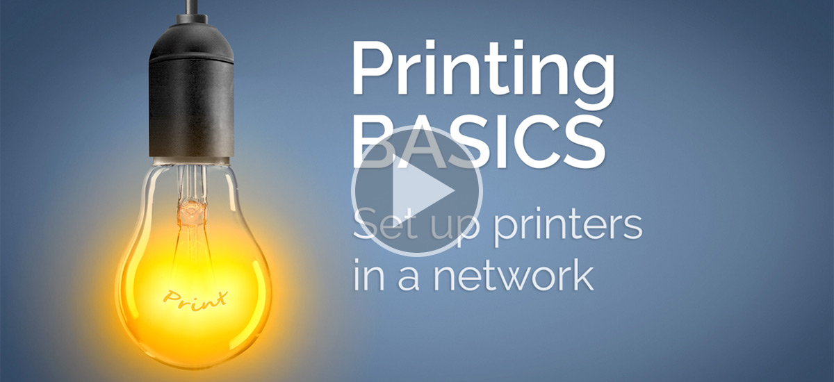 Video Tutorial Set-up printers in a network
