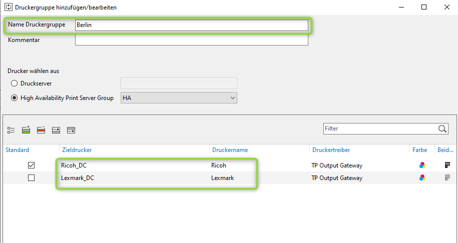 Drucker spezifischen Druckergruppen zuordnen für ein einfaches Druckmanagement
